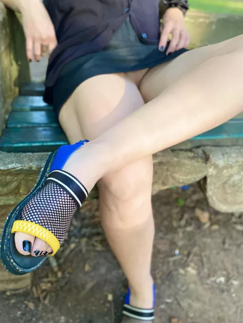 Strolling without panties in the heat and Brazilian sun. by brhotwife