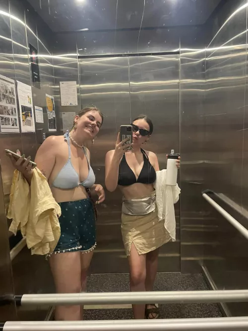 There are some perks to bikini babes in elveators by Unlucky_Pepper3906