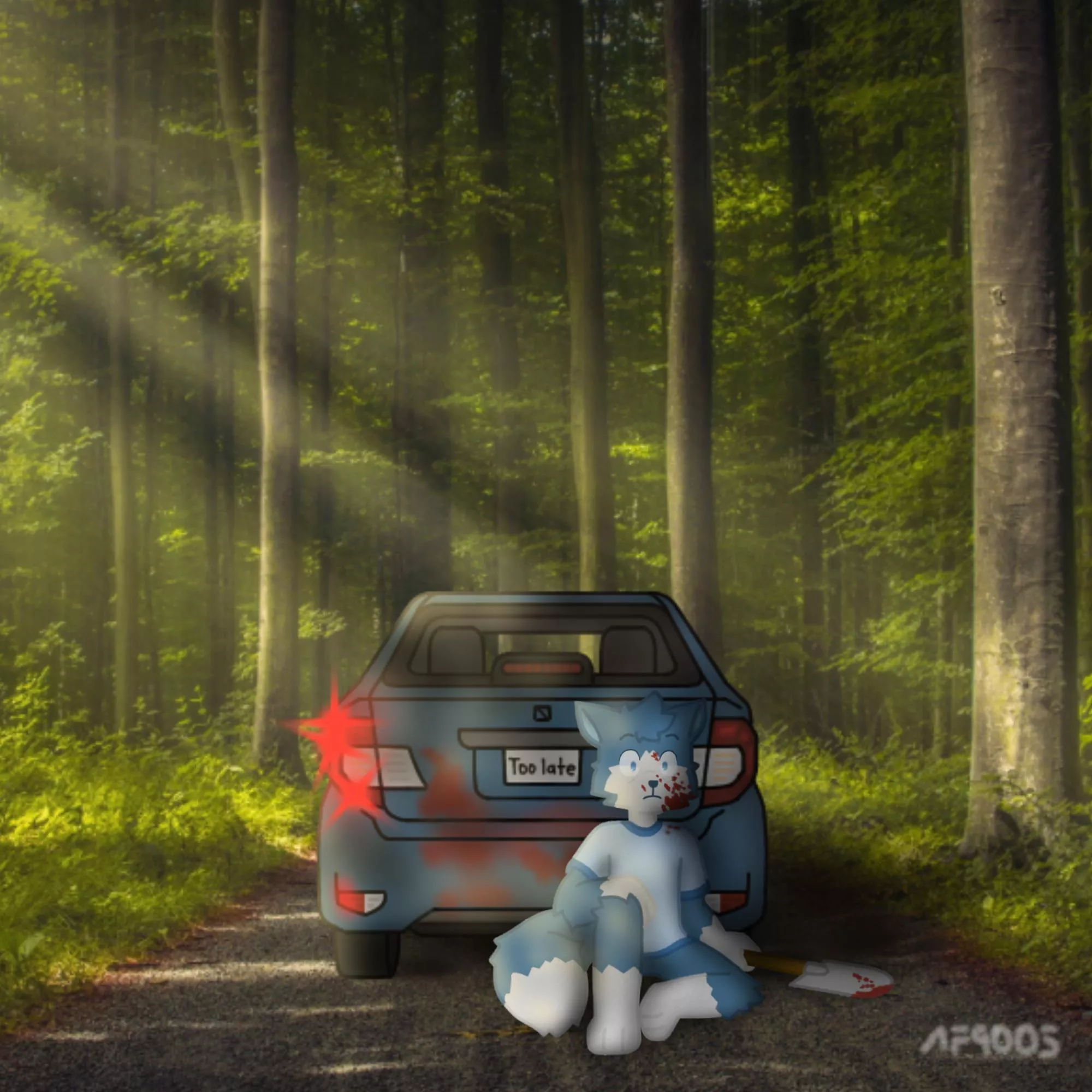 Too late to look back. posted by AF9005