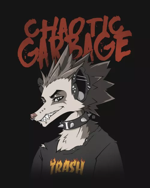 Trash Boi OC (art by me) by squareapplestudios