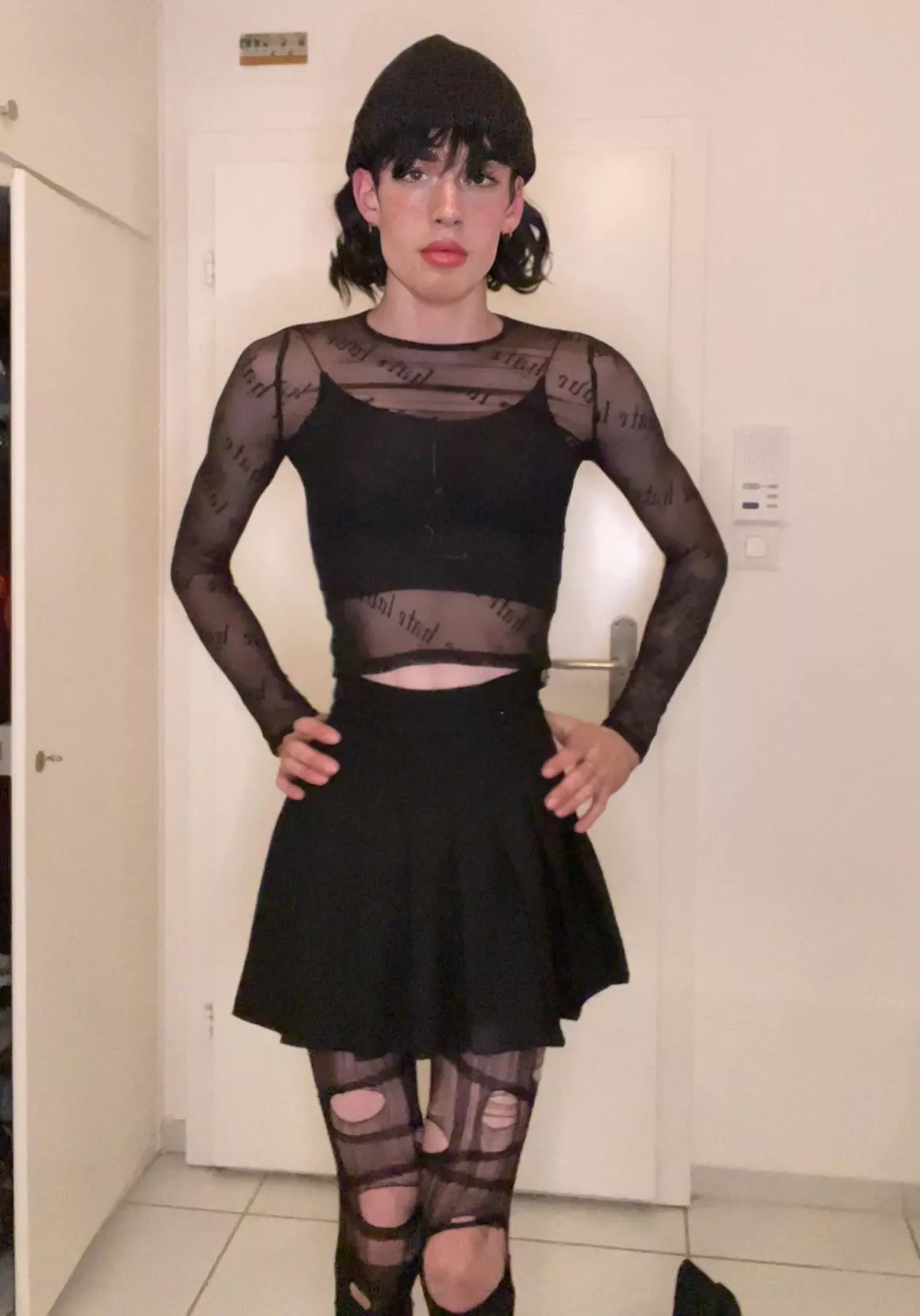 Trying to look like a goth girl :3, did i succeed? posted by uaintcute