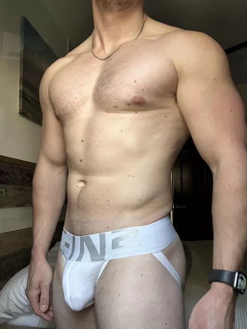 White jock - you like? by sweatygymcouple