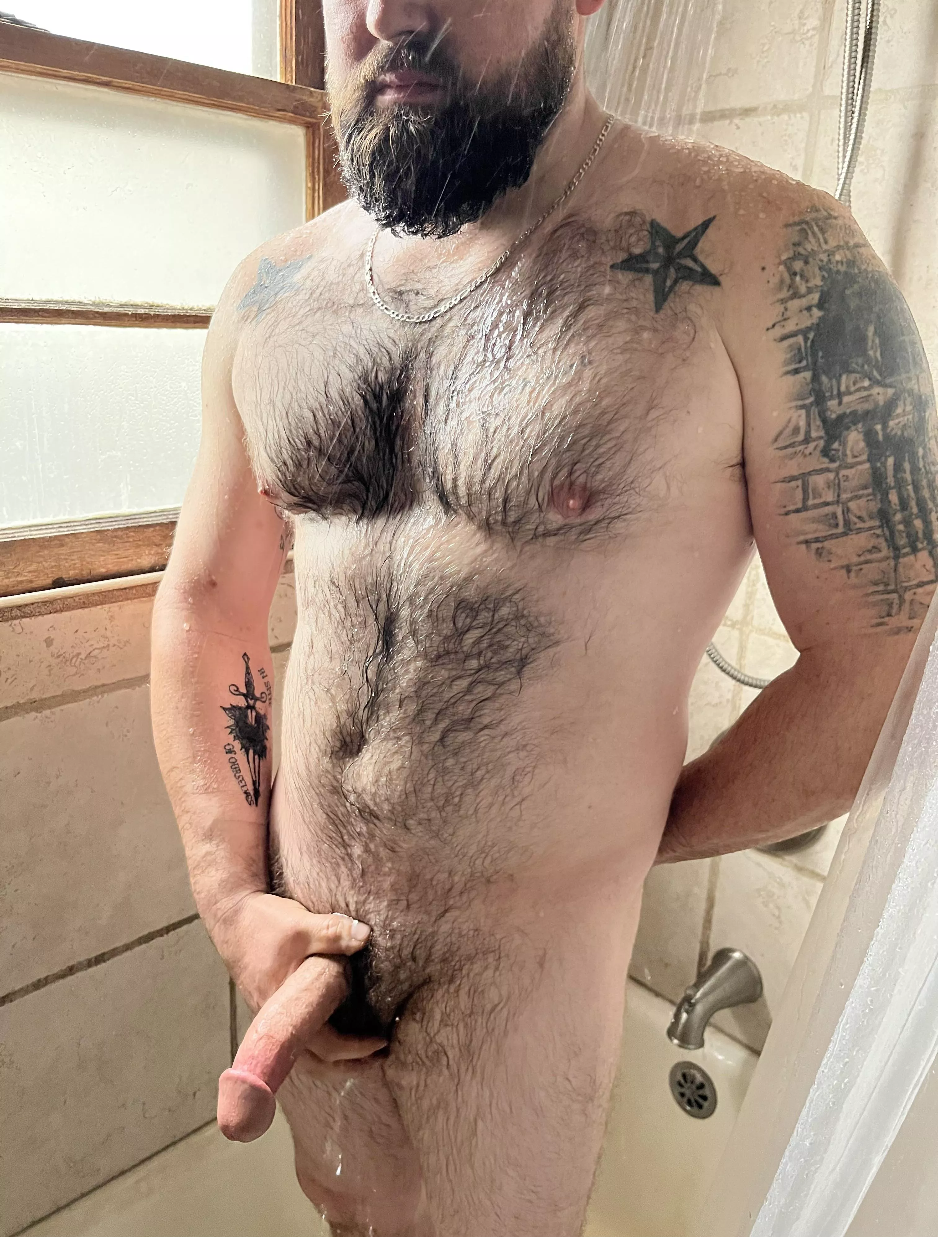 [37] shower is warm, care to join? posted by Burlybluecollar