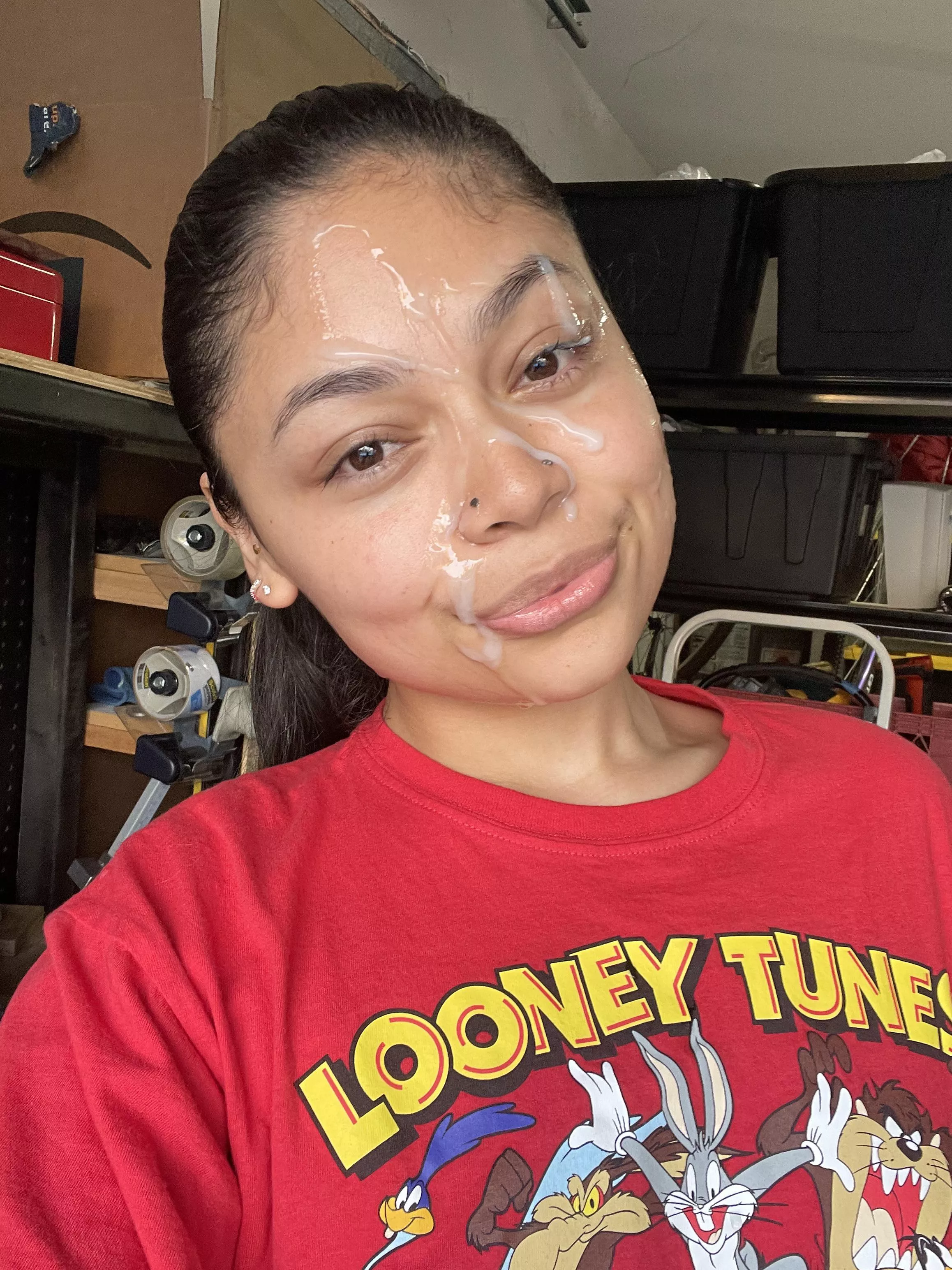 Cum on my face always makes me a happy girl posted by Lane-703