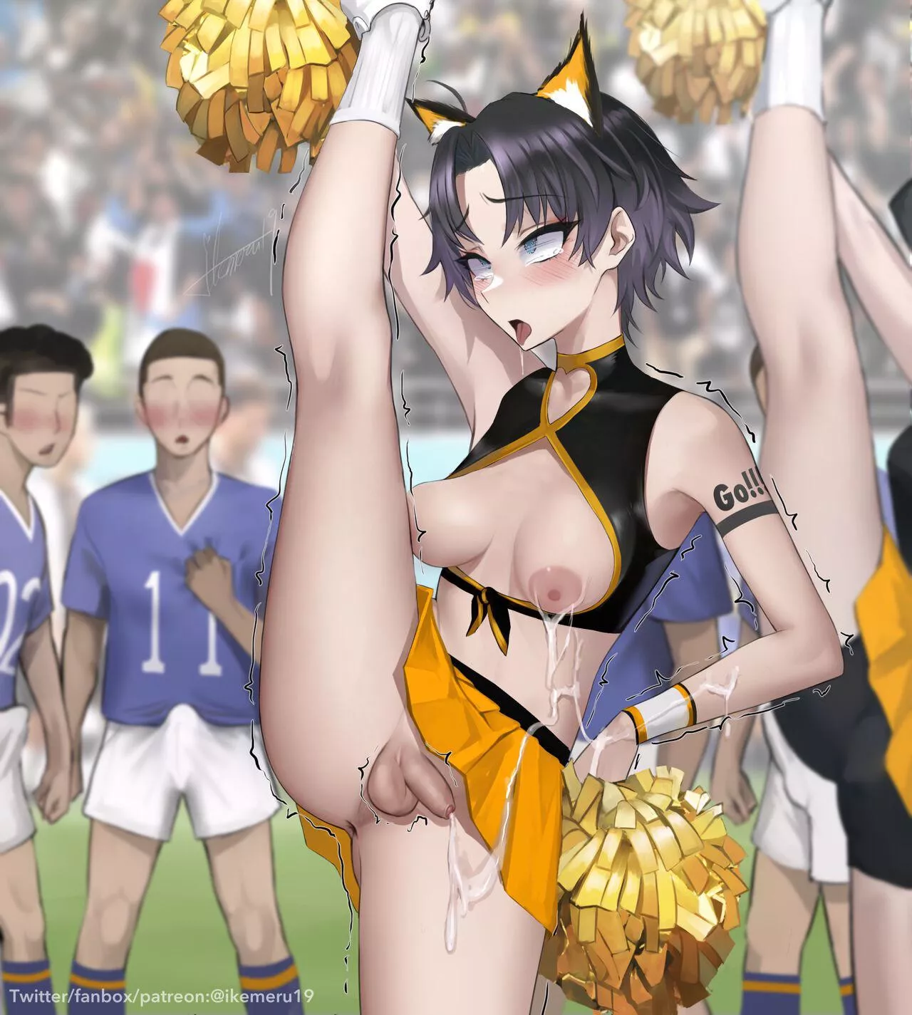 Excited cheerleader posted by Trans-2541
