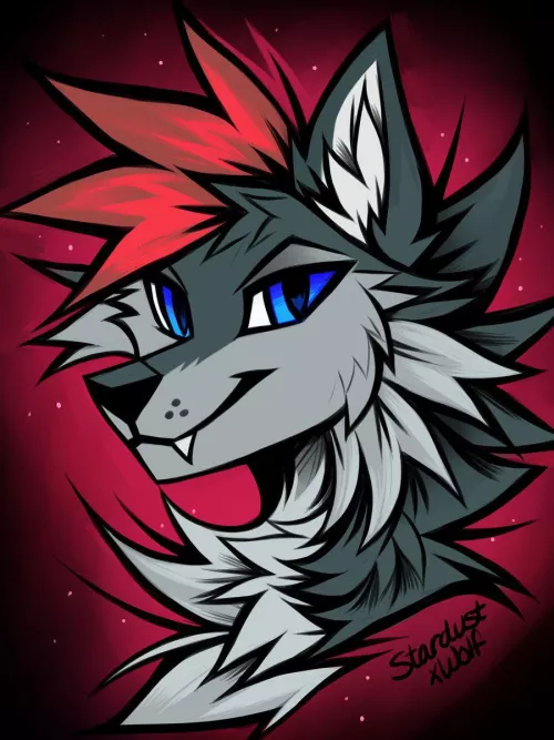 Headshot! (Art by @StardustxWolf) by RegularIrregular_