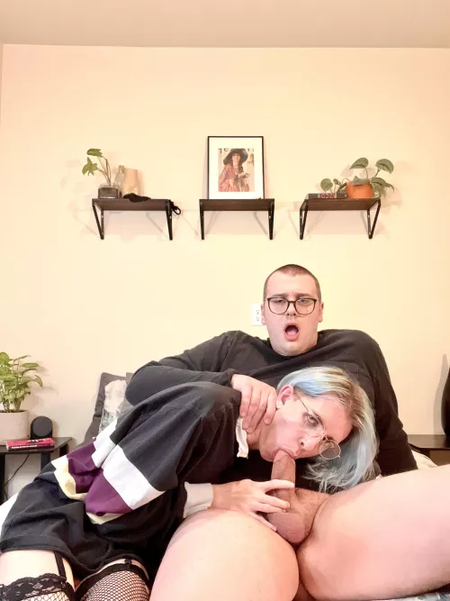 I accidentally nutted in their mouth right when I snapped this shot 😳🤫 by hvntercinema