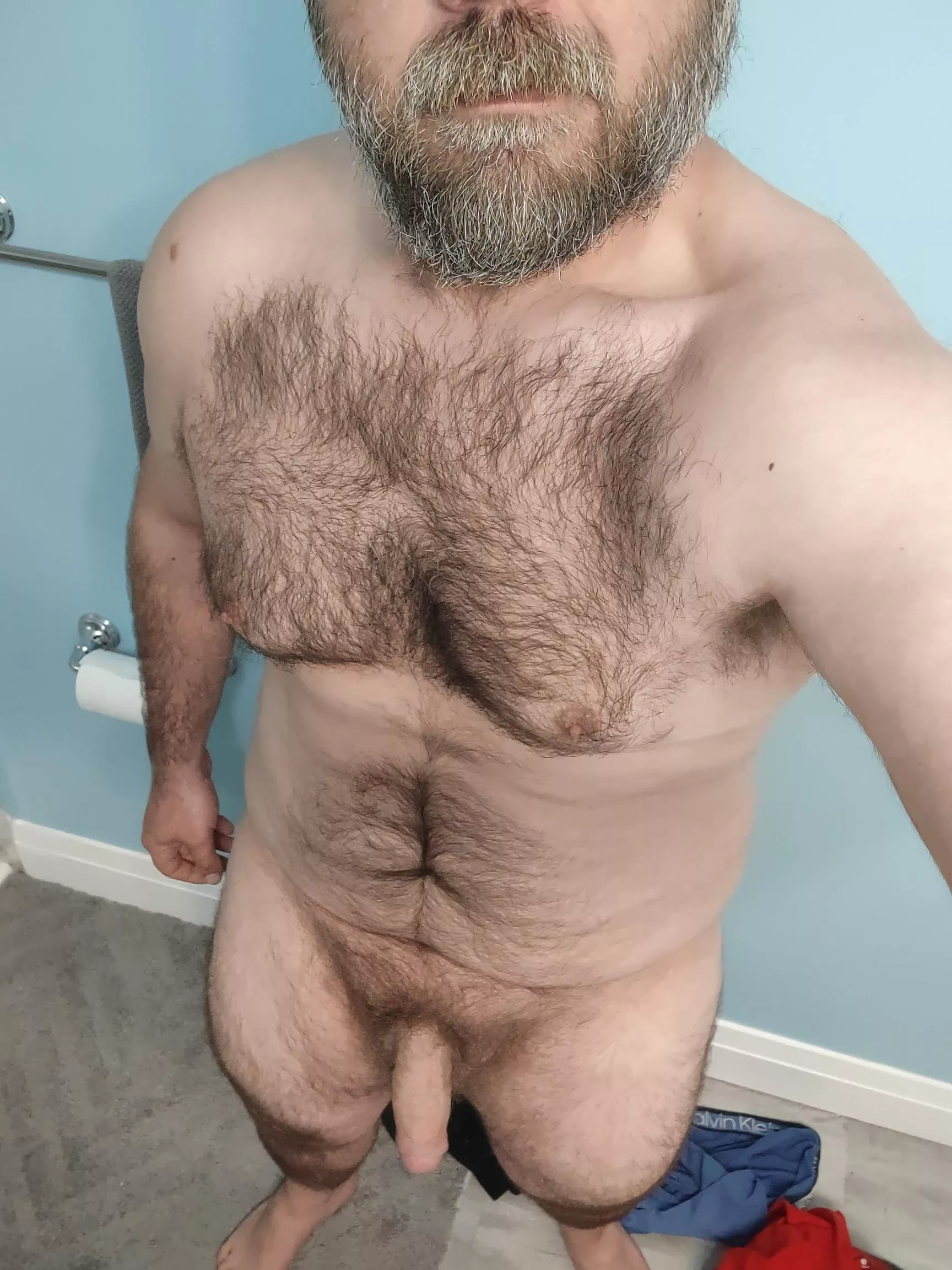 just hanging out before my shower 😘 posted by captainhero83