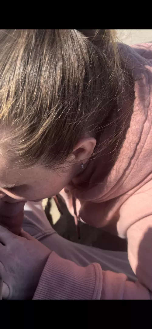 Sitting on the beach in broad daylight and she just started sucking me by aybabyaybaby