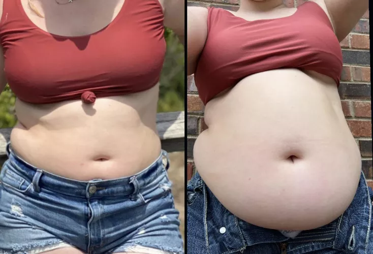 About a year and a half ago and 50 pounds 😅 by jordanjigglez