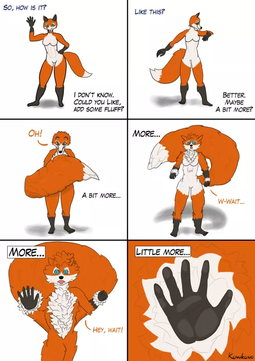 Fluff (art by me) by Kovukono