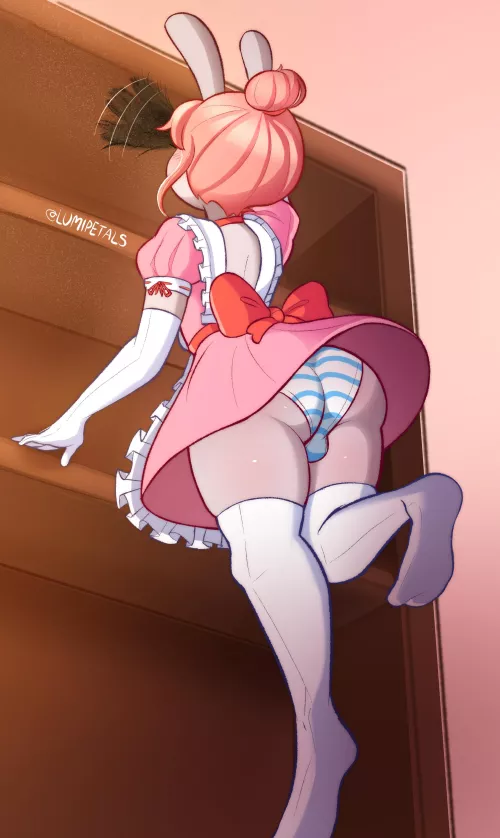 If you're gonna do some cleaning, you might as well dress the part~ (LumiPetals/OC) by Lumi-Petals