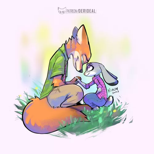 Nick and Judy (art by me) by derideal