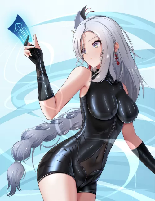 Shenhe [Genshin Impact] by CheetahSperm18