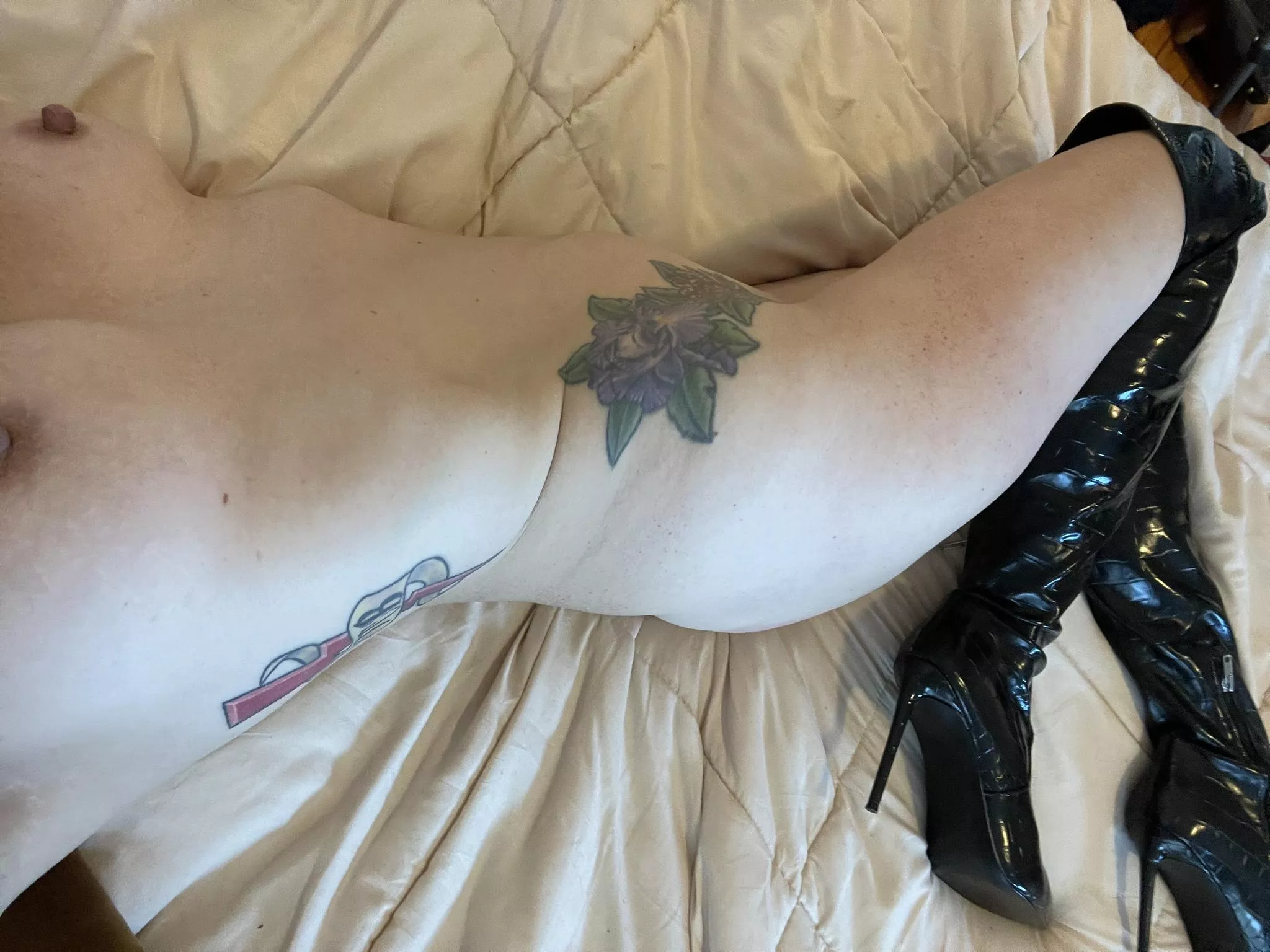 All booted up and no one to worship them... posted by MrsKimC