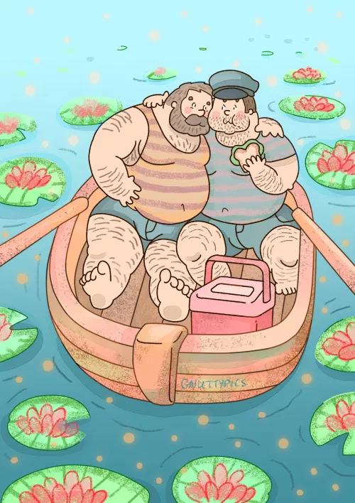 Bears on a boat date. by me by blazingi