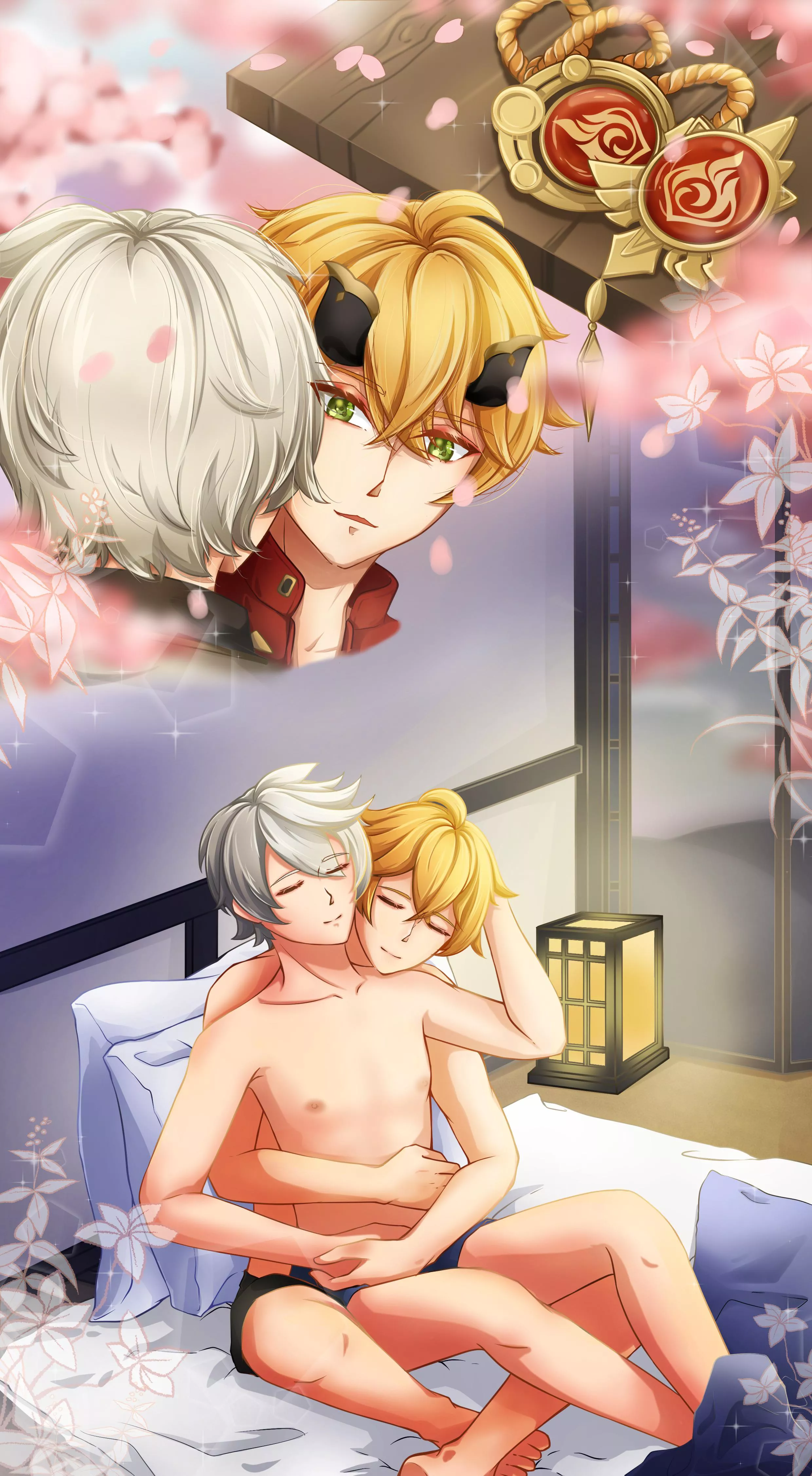 Bennett and ThomaGenshin Impact (Gayverse, Hasdillah) posted by wondertific