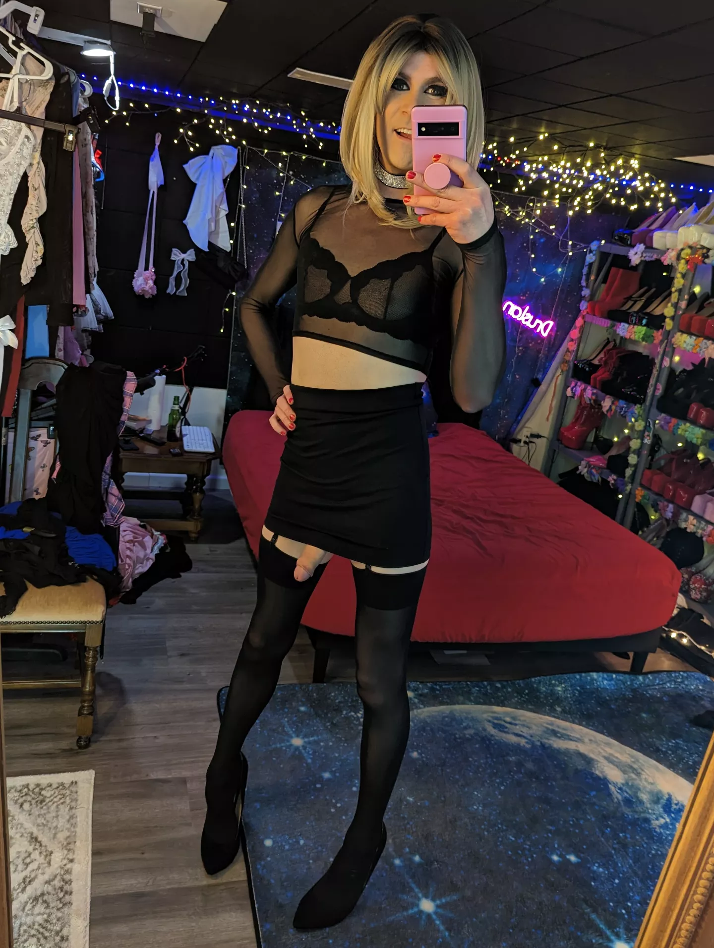 Black lingerie and a skirt! posted by Druslan