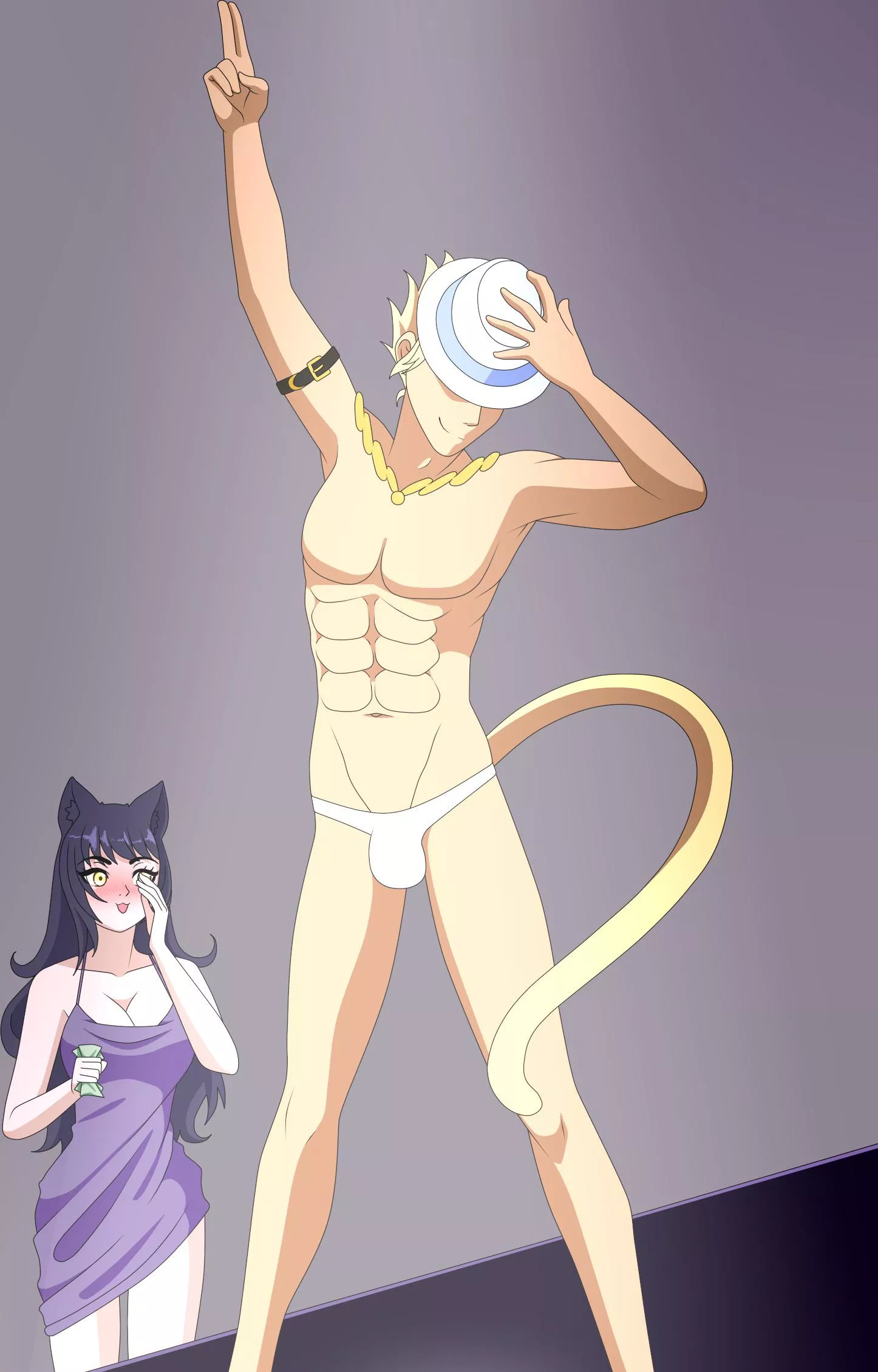 Blacksun NSFW (Ecchi) Commission - Magic Mike / Stripper! AU. [AlterBlueLady] posted by PM-ME-ELF-MOMMIES