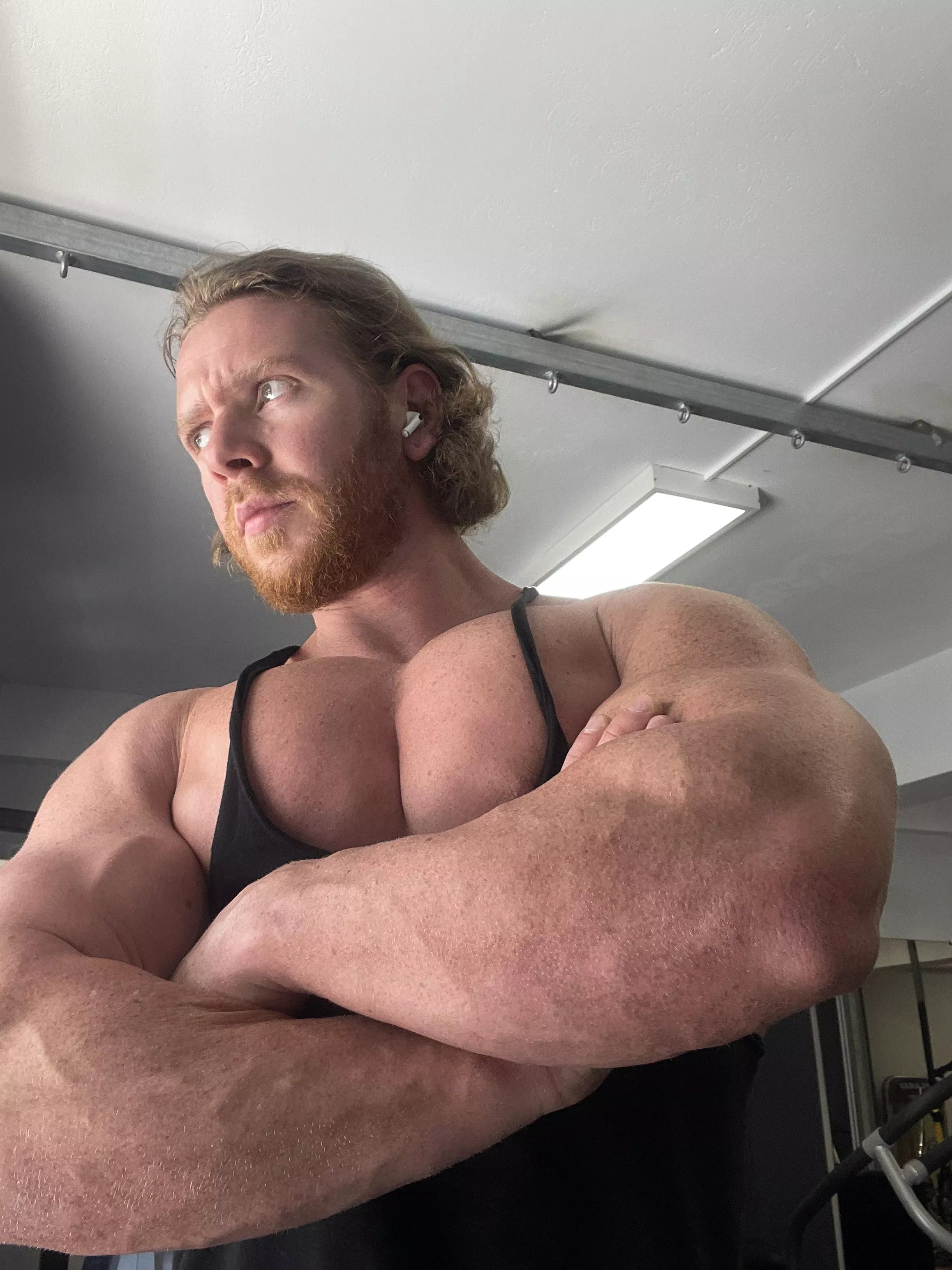 Describe my forearms with one word? posted by Bearded_alpha1