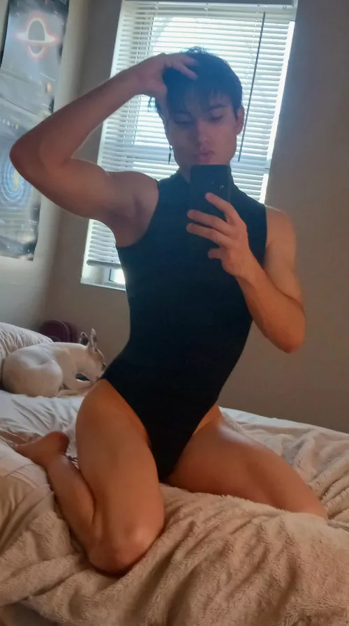 Got da skin tight one piece on by H0rny_Gaymer