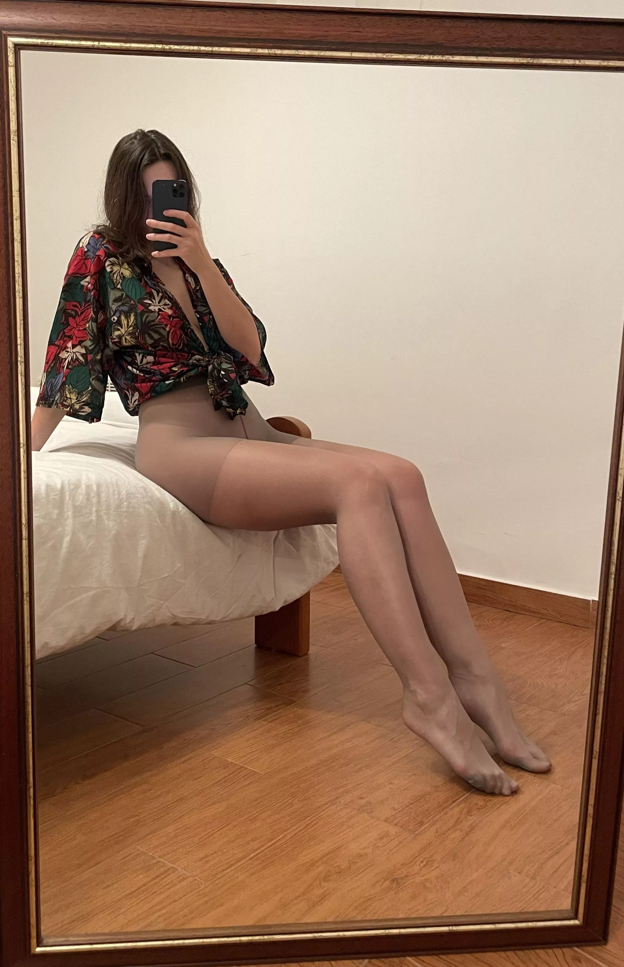 Grey and shiny pantyhose: the perfect accessory for any occasion! ✨ posted by Rica_Costa_