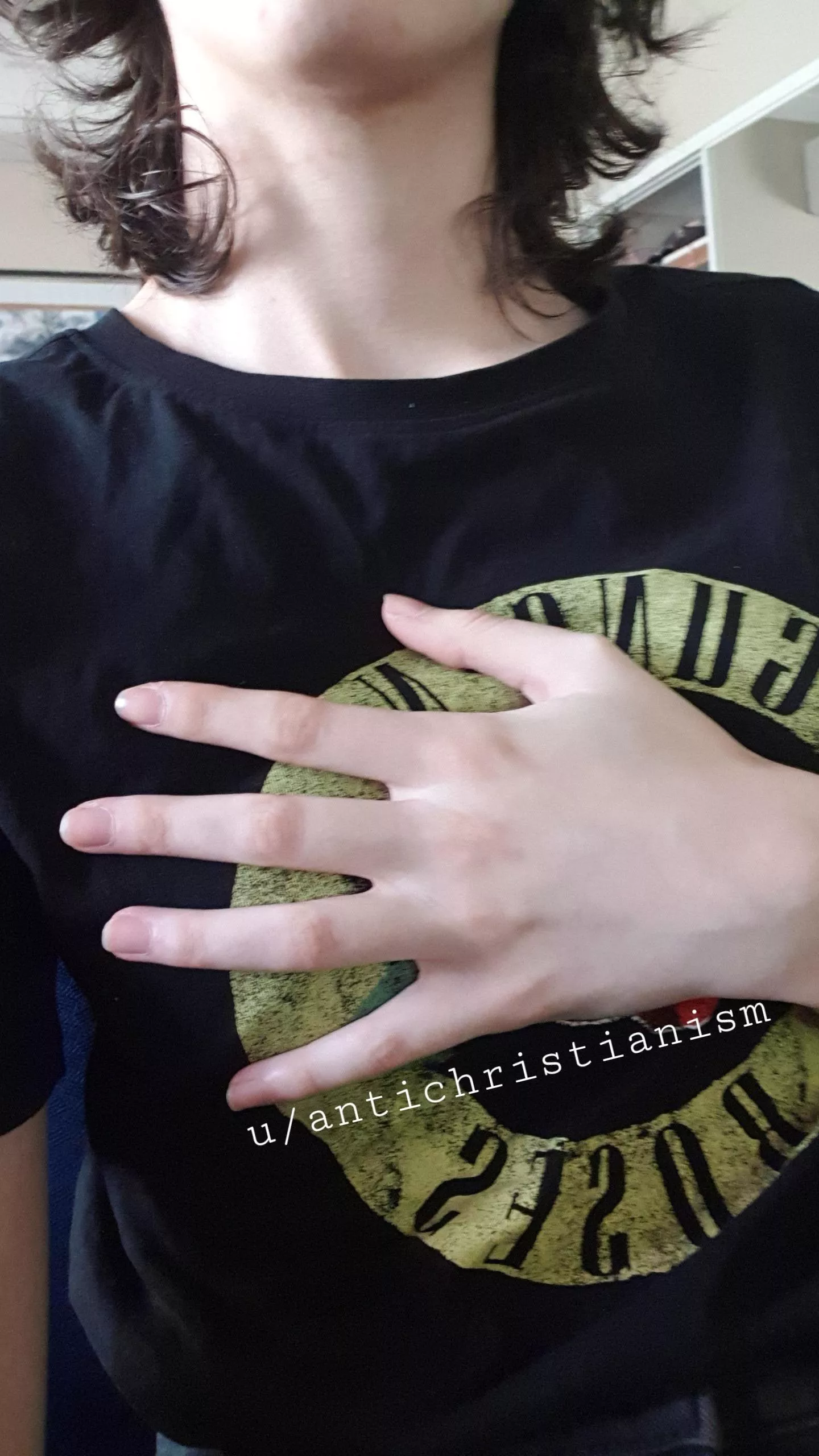 Hand on heart (sfw) posted by antichristianism