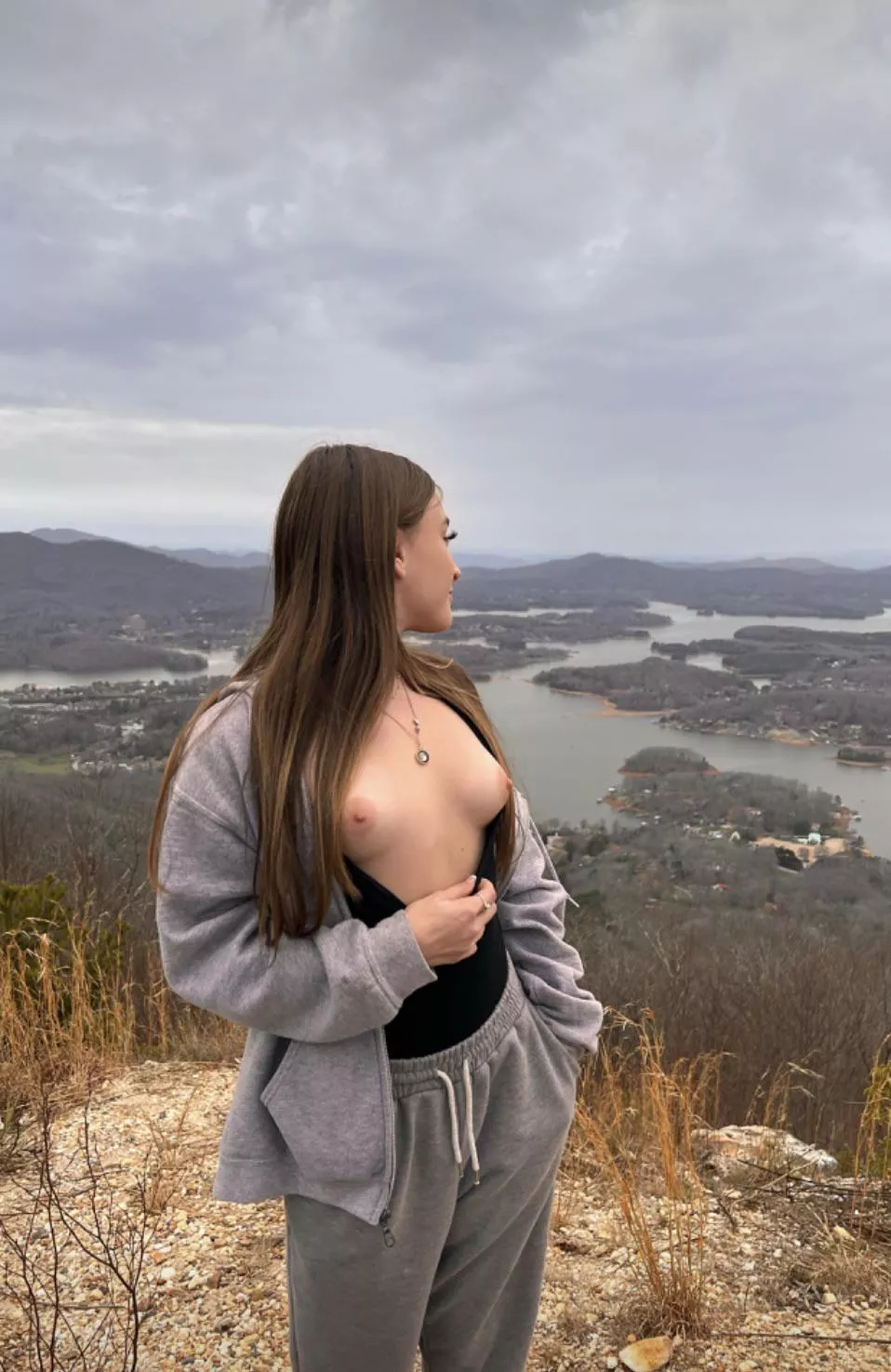 I can’t say for certain but I think the view would be better if I was bent over… posted by NorthForTheWiinter