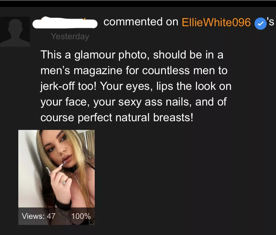 Indeed a gentleman posted by elliewhite096