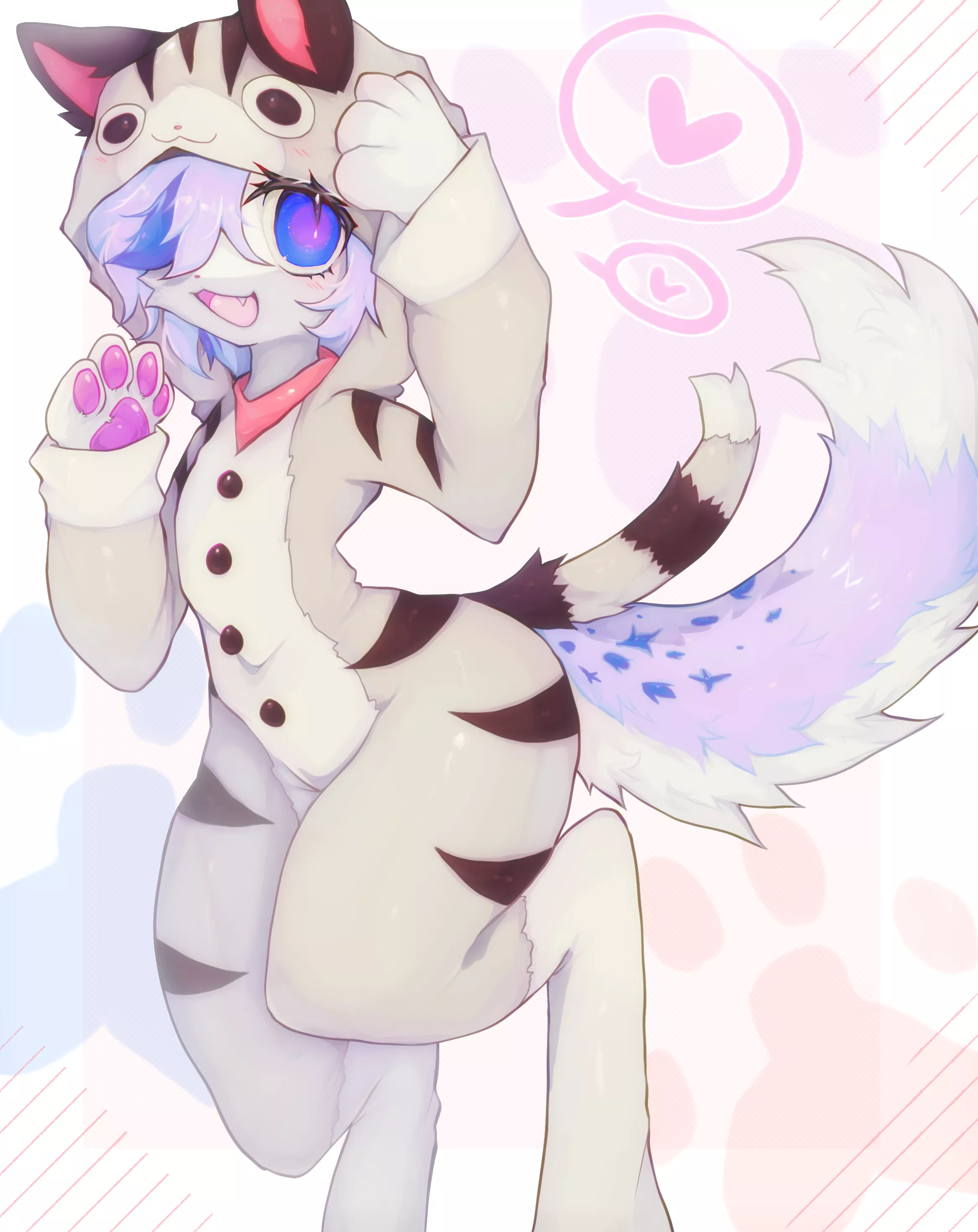 Kitty Kigurumi 🩷 (art by me, torapuff on twitter !!) posted by Purrless
