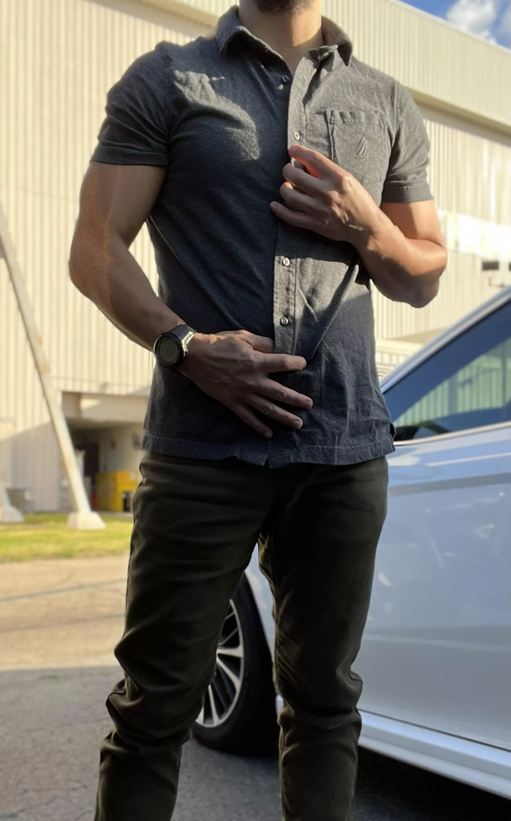 Looks like someone forgot to iron his shirt 🤣🤣 posted by Future_Poolboy