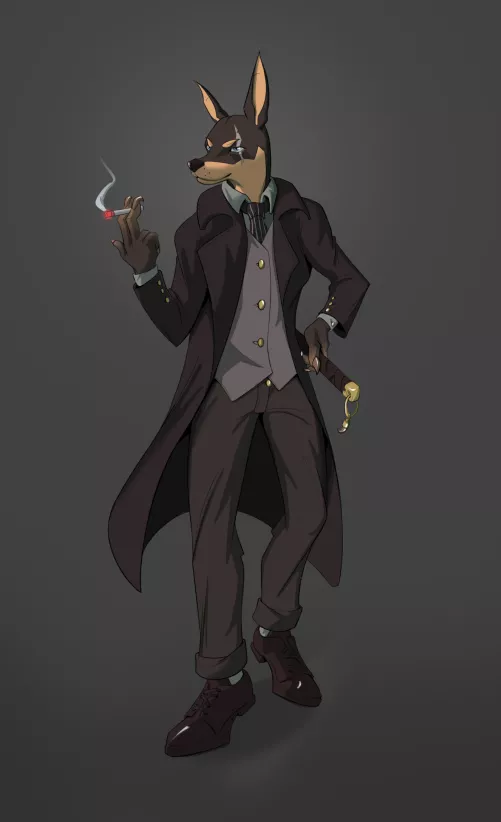 Meet Dobby! He is a secret detective who loves solving crimes! (art by me) by Paaxxg