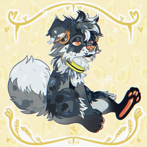 New fursona!! ✨️ [art by me] by Canine_Mandible