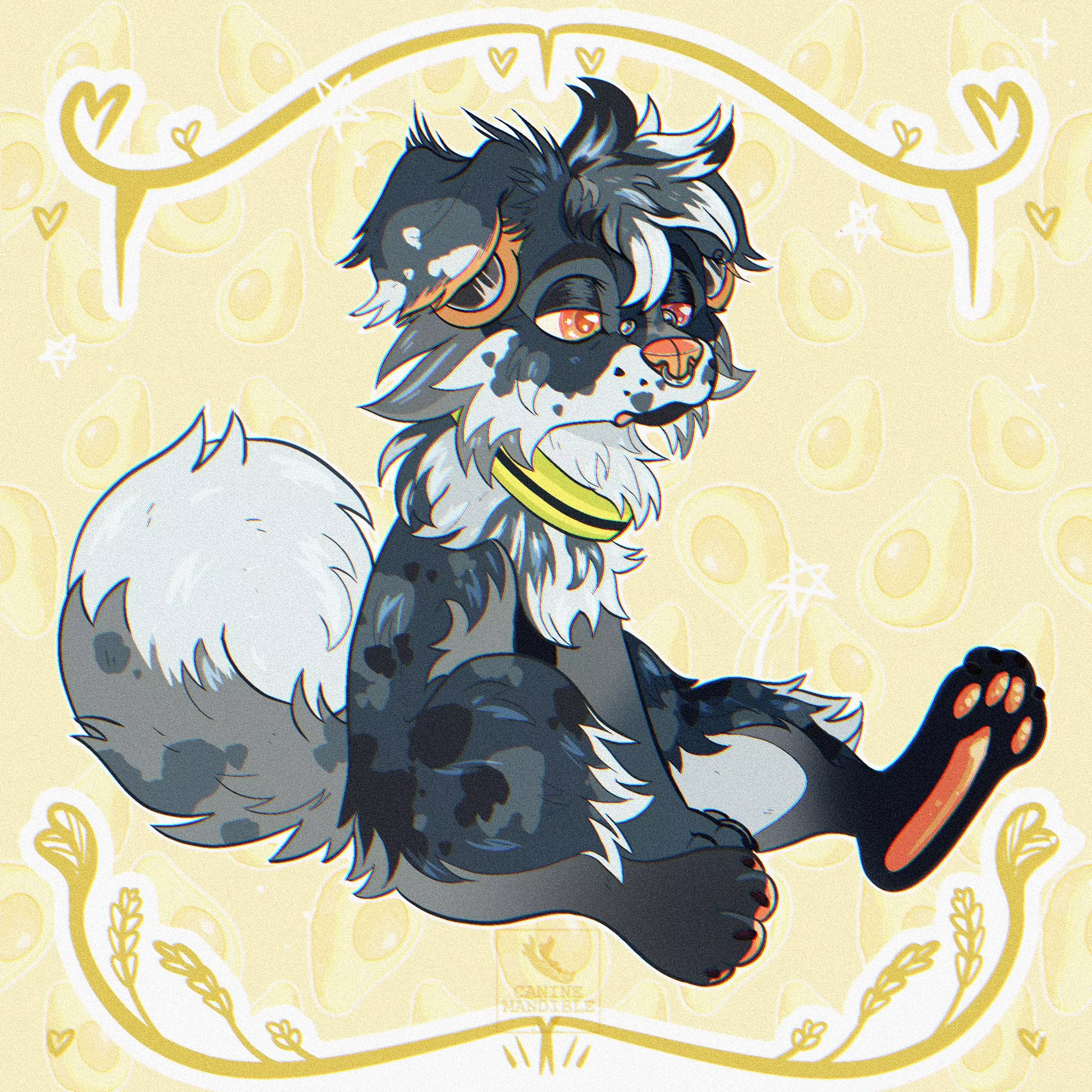 New fursona!! ✨️ [art by me] posted by Canine_Mandible