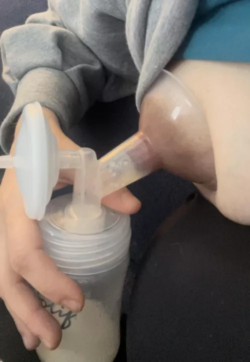 [OC] When the tittiemilk is ready to go 😏 wanna taste? by Sweetfeetstina