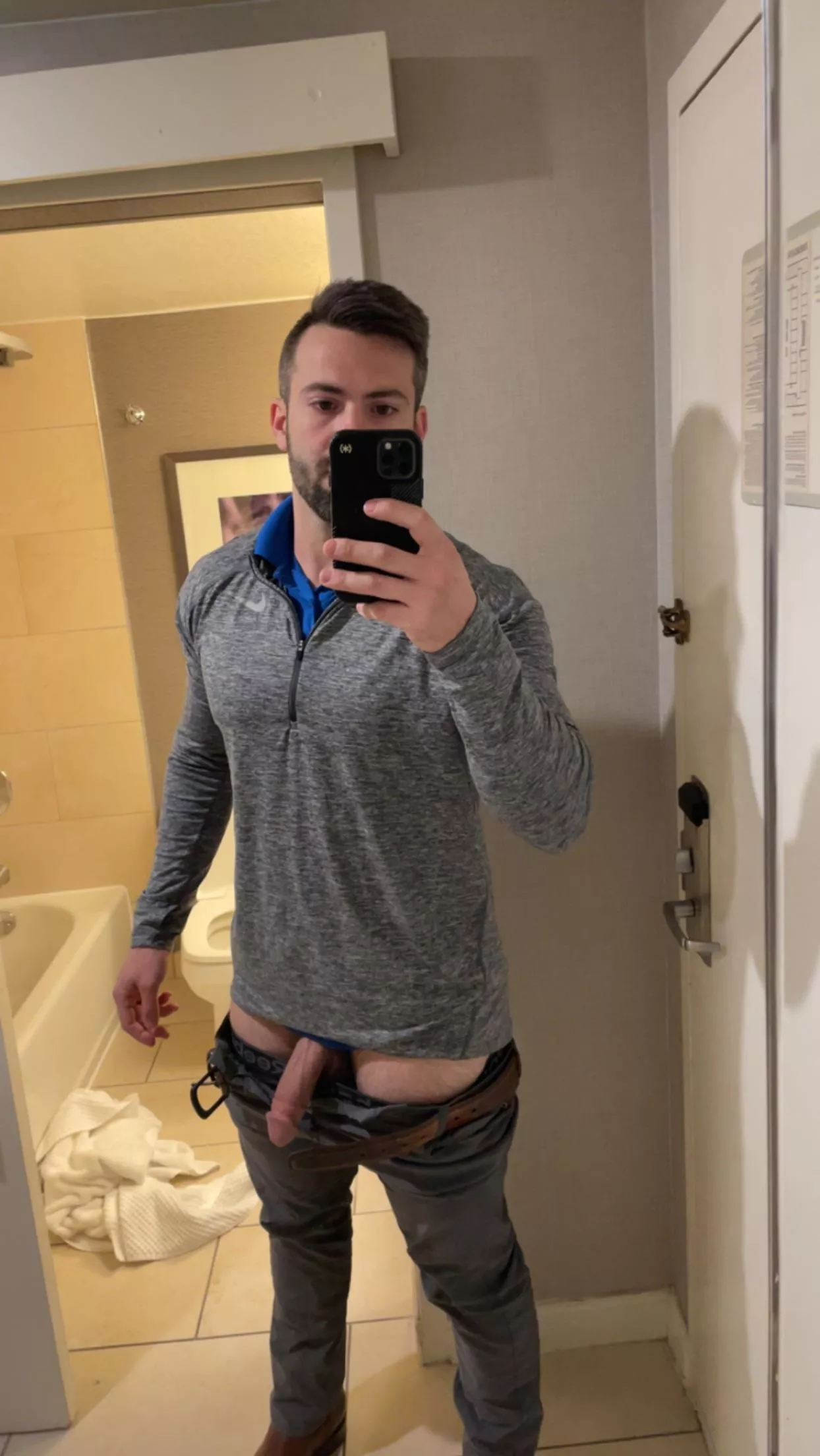 Picture of me fully clothed (almost) 😜 posted by Fit-Daddy88