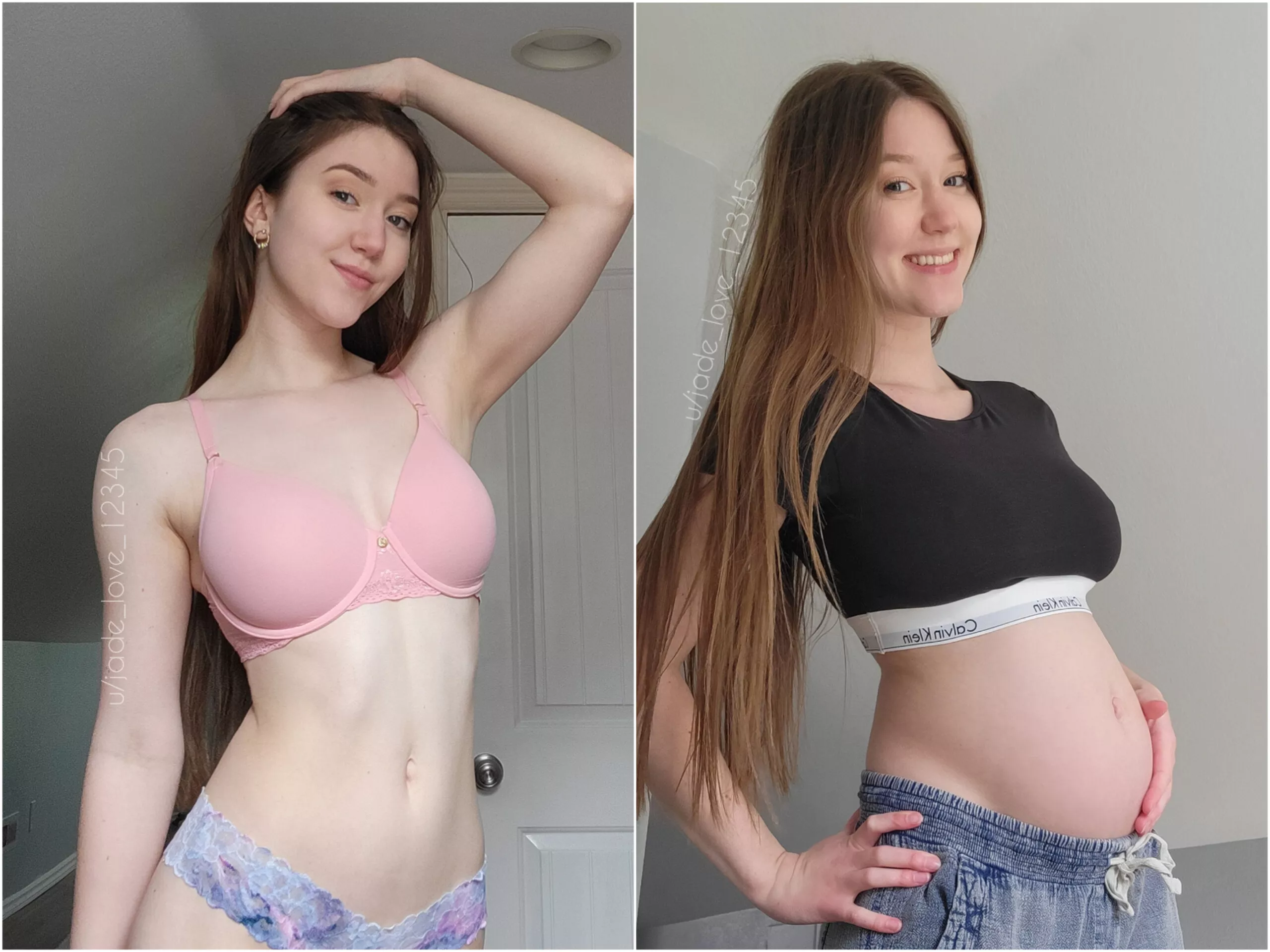Pre-pregnancy vs 22 weeks posted by jade_love_12345