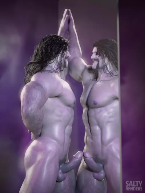 Self-Loving Lobo (by me) by SaltyRenders