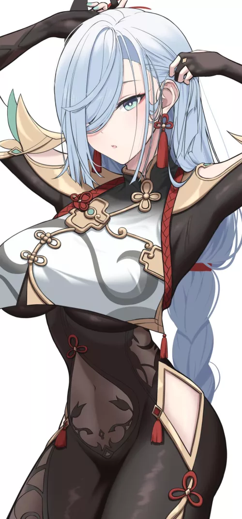 Shenhe [Genshin Impact] by CheetahSperm18