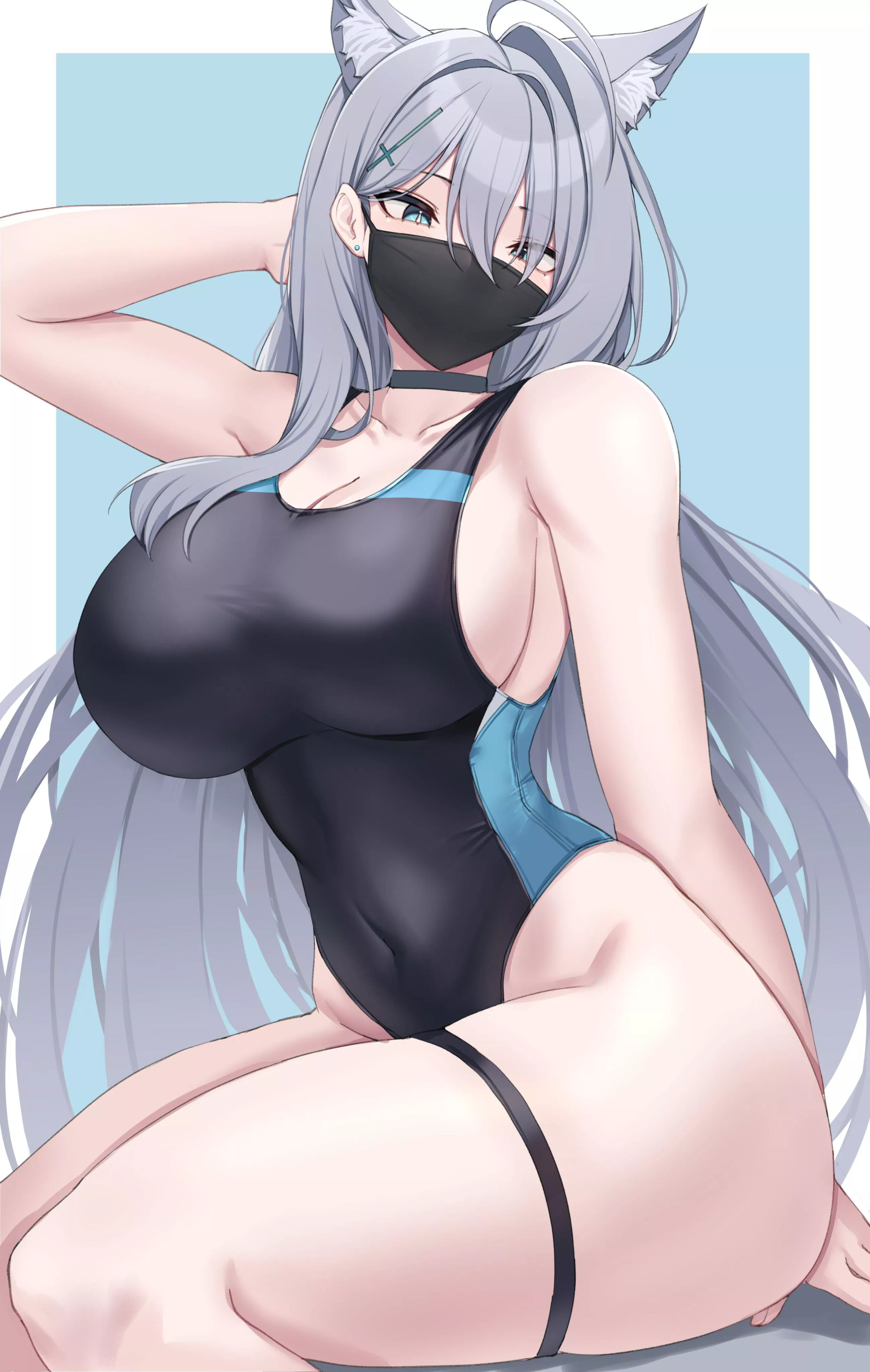 Swimsuit Shiroko (Blue Archive) posted by Lewdeology
