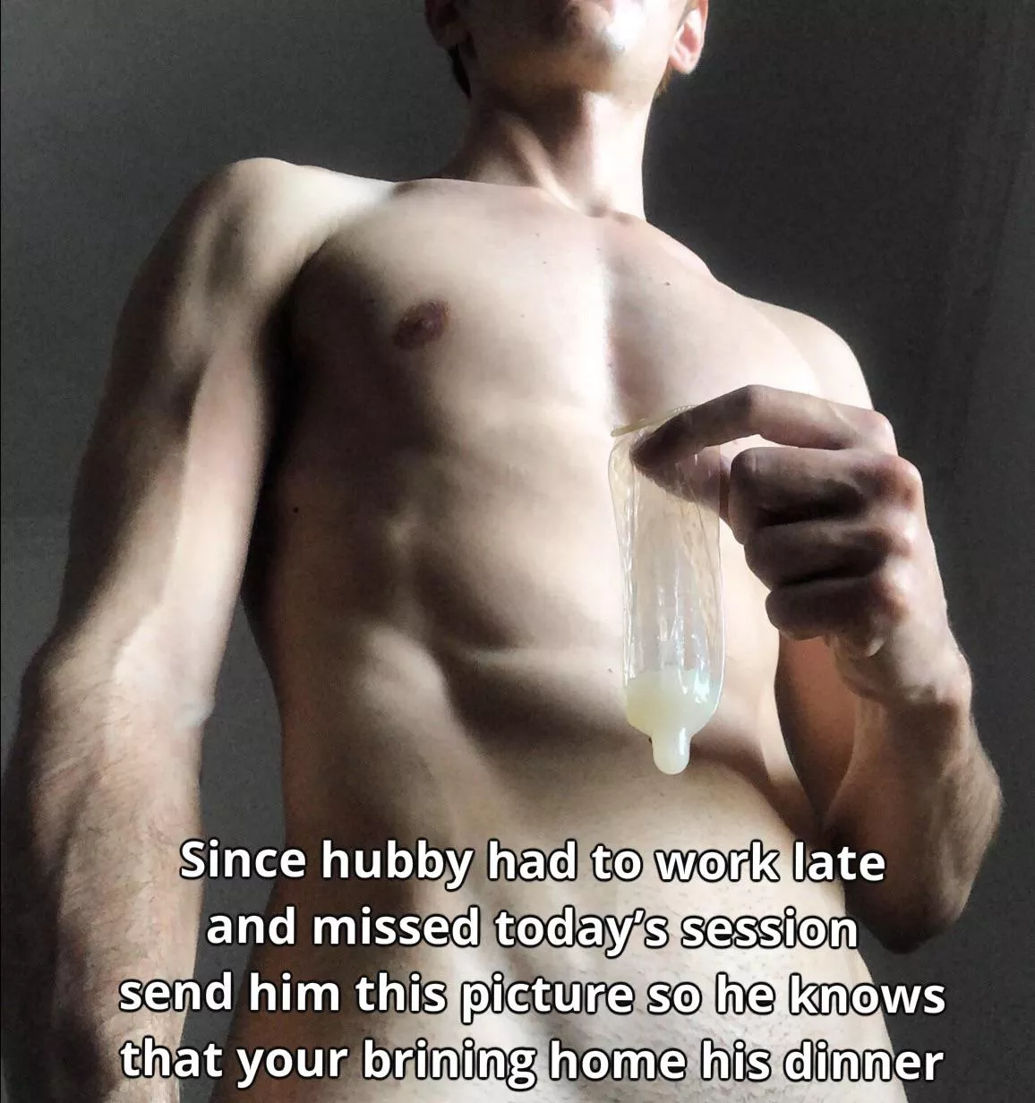 Tell hubby dinners on me tonight… posted by ILoveToShareMyWife69