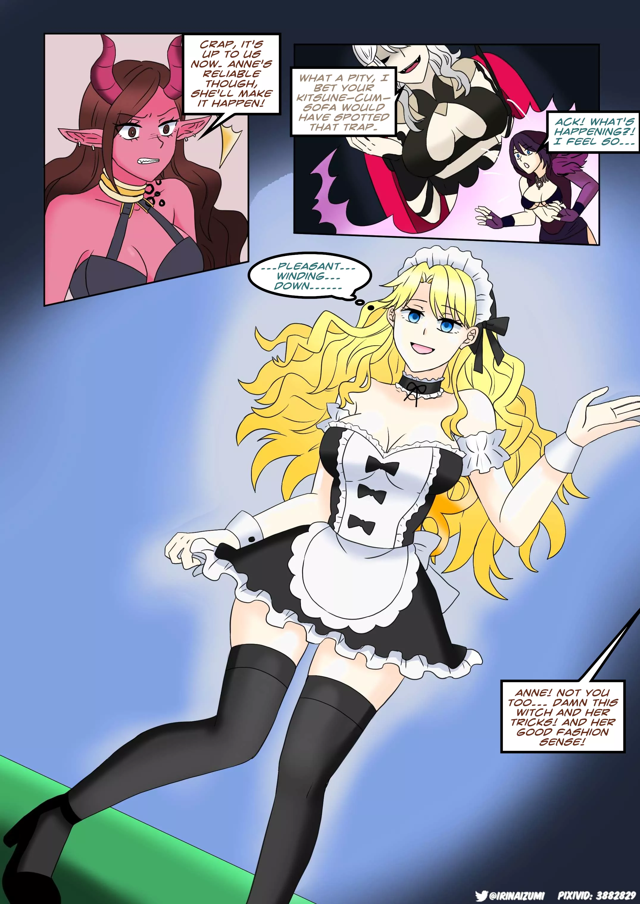 They play a board game and whoever loses will be turned into a trophy, toy or furniture posted by LoudContract2700