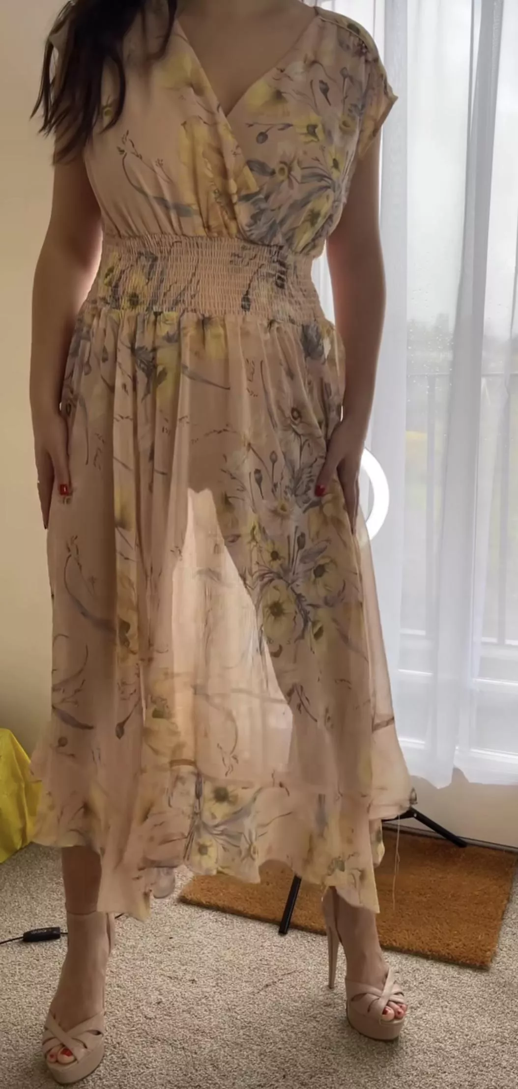 Transparent print dress posted by CanMia