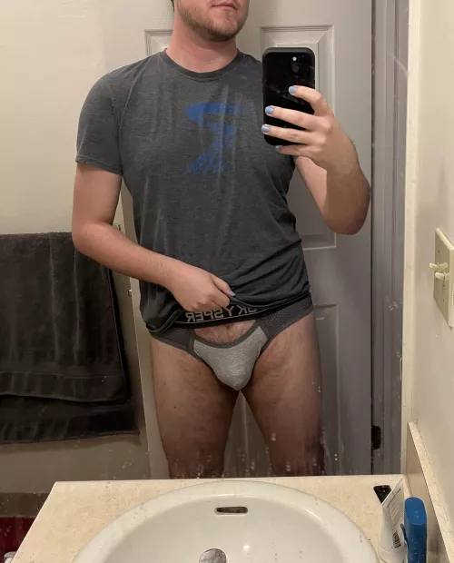 Trying out the new jock by BackwardsHats