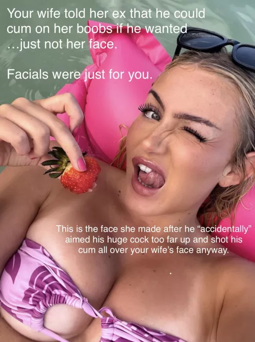 Your wife’s ex “accidentally” gave her a facial by torahoaway