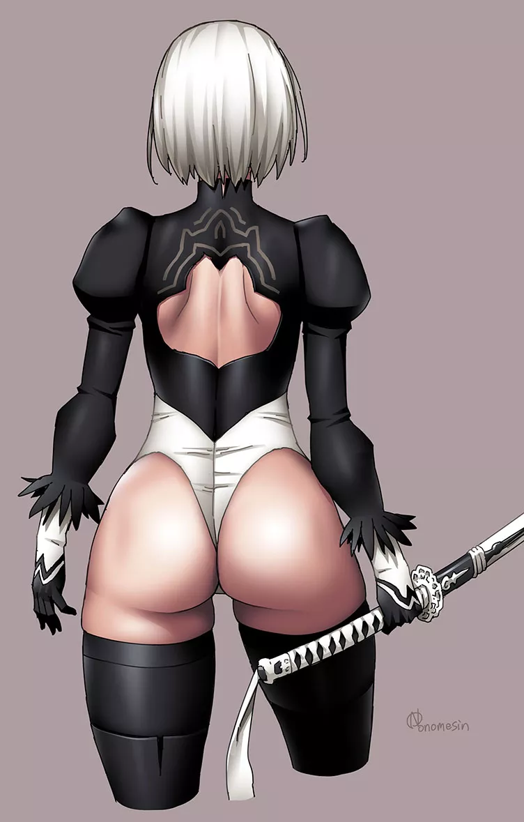 2B's tight tush (onomeshin) posted by SoManyCookies