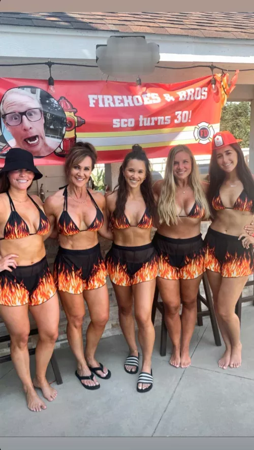 Best friend's mom(58/2nd from left), and her daughter/best friend's sister(33/3rd from left)👍 by DannyKokerTheCount