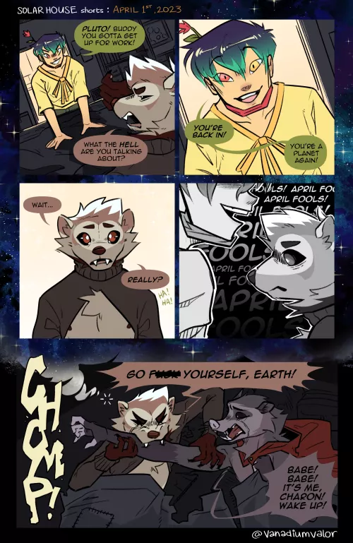 BREAKING NEWS: Pluto has been reclassified as a Planet again! [Comic by me!] by VanadiumValor