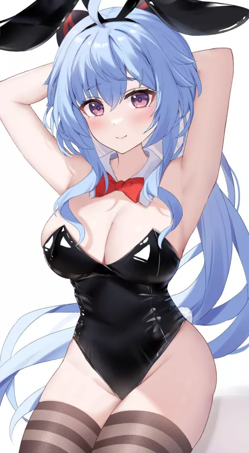 Bunnygirl Ganyu by Heards_