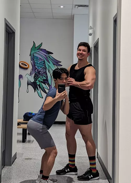 Couples who train together, gain together 😁❤️💪 by DeepFriedHooker